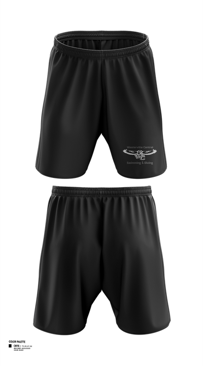 Westerville Central Swimming & Diving 56583573 Athletic Shorts With Pockets - 47