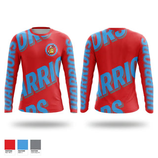 Long Sleeve Performance Shirt, Warriors, Softball, Teamtime, Team time, sublimation, custom sports apparel, team uniforms, spirit wear, spiritwear, sports uniforms, custom shirts, team store, custom team store, fundraiser sports, apparel fundraiser