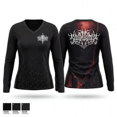 Soulherder 79616540 Women's Long Sleeve V-neck Shirt - 1