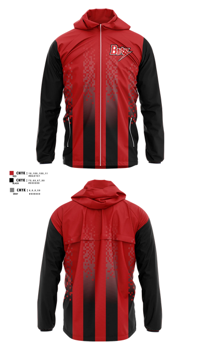 Chicago Blitz Youth Football and Cheer Windbreaker - 2