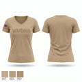 US Military Wardogs 67272013 Women's Short Sleeve V-neck Shirt - 1