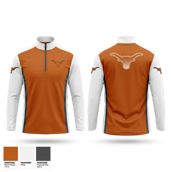 Quarter Zip Jacket, Los Gatos Longhorns, , Teamtime, Team time, sublimation, custom sports apparel, team uniforms, spirit wear, spiritwear, sports uniforms, custom shirts, team store, custom team store, fundraiser sports, apparel fundraiser