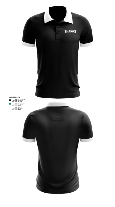 Sharks 39502136 Short Sleeve Performance Polo - 21