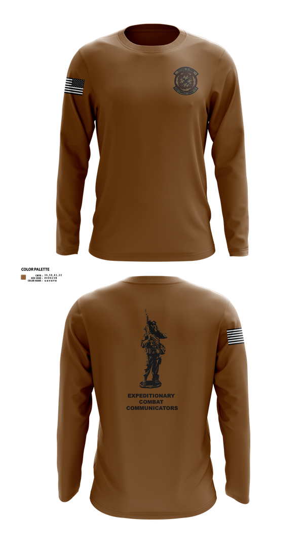 Long Sleeve Performance Shirt, 282nd Combat Communications Squadron, , Teamtime, Team time, sublimation, custom sports apparel, team uniforms, spirit wear, spiritwear, sports uniforms, custom shirts, team store, custom team store, fundraiser sports, apparel fundraiser
