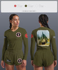 Missile unit 93373689 Women's Long Sleeve V-neck Shirt - 2