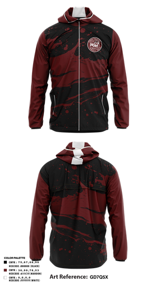Windbreaker, West Mecklenburg, Track & Field, Teamtime, Team time, sublimation, custom sports apparel, team uniforms, spirit wear, spiritwear, sports uniforms, custom shirts, team store, custom team store, fundraiser sports, apparel fundraiser