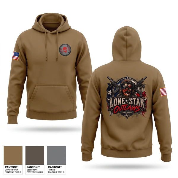 Hoodie, Lone Star Outlaws, Army, Teamtime, Team time, sublimation, custom sports apparel, team uniforms, spirit wear, spiritwear, sports uniforms, custom shirts, team store, custom team store, fundraiser sports, apparel fundraiser