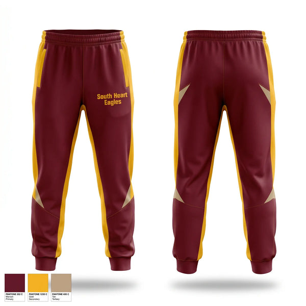Sweatpants, South Heart Eagles, Baseball, Teamtime, Team time, sublimation, custom sports apparel, team uniforms, spirit wear, spiritwear, sports uniforms, custom shirts, team store, custom team store, fundraiser sports, apparel fundraiser