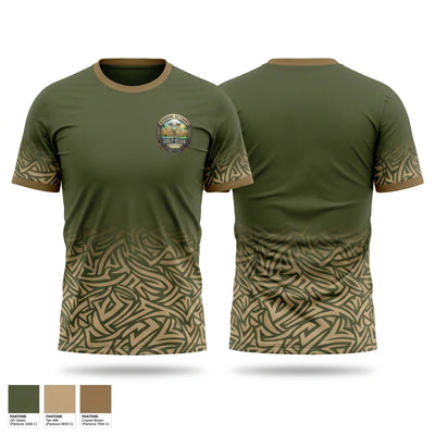 Airborne Veterans Gold Club 26189096 Short Sleeve Performance Shirt - 1