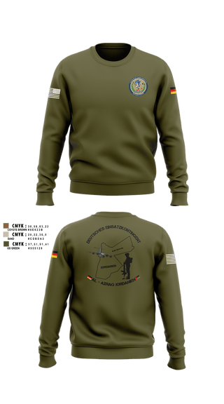 Crew Neck Sweatshirt, DEU EinsKtgt CD/CBI, , Teamtime, Team time, sublimation, custom sports apparel, team uniforms, spirit wear, spiritwear, sports uniforms, custom shirts, team store, custom team store, fundraiser sports, apparel fundraiser