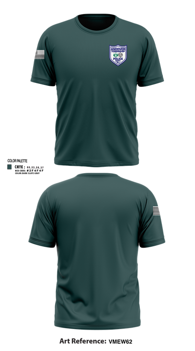 Andover Township Police Department 13076231 Short Sleeve Performance Shirt - 103