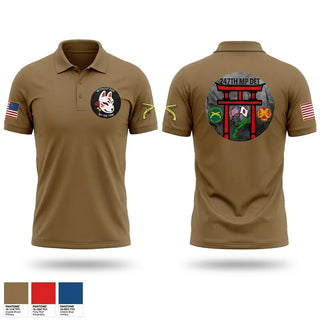 Short Sleeve Performance Polo, 247TH Military Police Detachment, Army, Teamtime, Team time, sublimation, custom sports apparel, team uniforms, spirit wear, spiritwear, sports uniforms, custom shirts, team store, custom team store, fundraiser sports, apparel fundraiser