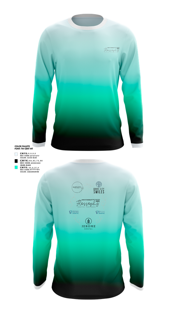 Long Sleeve Performance Shirt, Flossophy Dental Partners Pelotonia, Cycling, Teamtime, Team time, sublimation, custom sports apparel, team uniforms, spirit wear, spiritwear, sports uniforms, custom shirts, team store, custom team store, fundraiser sports, apparel fundraiser
