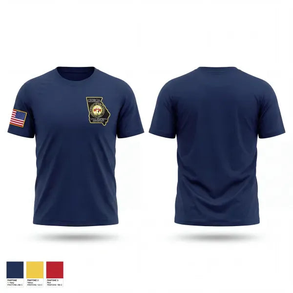 Georgia Department of Public Safety 90457574 Old School Cotton Feel Shirt - 1