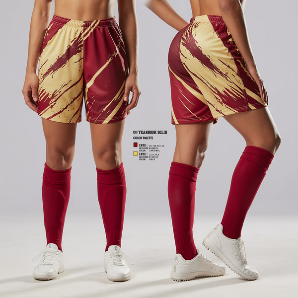 Womens Soccer Shorts, Ithaca Girls Soccer, Women's Soccer, Teamtime, Team time, sublimation, custom sports apparel, team uniforms, spirit wear, spiritwear, sports uniforms, custom shirts, team store, custom team store, fundraiser sports, apparel fundraiser