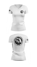 Florida Department of Corrections 76074313 Women's Short Sleeve V-neck Shirt - 6