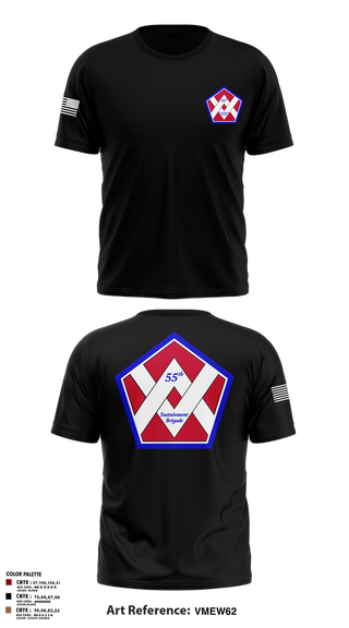 Old School Cotton Feel Shirt, 55th Sustainment Brigade, , Teamtime, Team time, sublimation, custom sports apparel, team uniforms, spirit wear, spiritwear, sports uniforms, custom shirts, team store, custom team store, fundraiser sports, apparel fundraiser