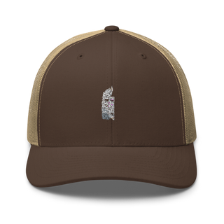 Burgundy Blazers Retro Trucker Hat | Yupoong 6606