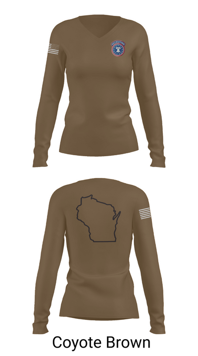 Waukesha recruiting station 70828393 Women's Long Sleeve V-neck Shirt - 17