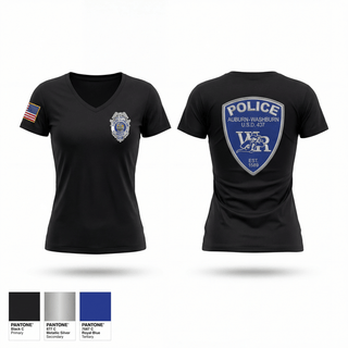 Womens Short Sleeve Vneck Shirt, SRO, Police, Teamtime, Team time, sublimation, custom sports apparel, team uniforms, spirit wear, spiritwear, sports uniforms, custom shirts, team store, custom team store, fundraiser sports, apparel fundraiser
