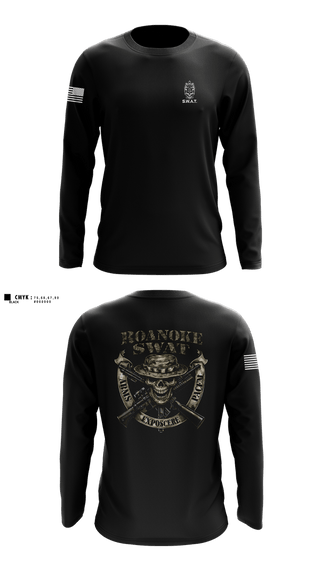 Long Sleeve Performance Shirt, Roanoke SWAT, Police, Teamtime, Team time, sublimation, custom sports apparel, team uniforms, spirit wear, spiritwear, sports uniforms, custom shirts, team store, custom team store, fundraiser sports, apparel fundraiser