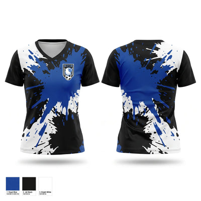 Exeter Township High School Boys Soccer Women's Short Sleeve V-neck Shirt - 1