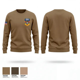 Crew Neck Sweatshirt, B.CO 2/13th 15X, Army, Teamtime, Team time, sublimation, custom sports apparel, team uniforms, spirit wear, spiritwear, sports uniforms, custom shirts, team store, custom team store, fundraiser sports, apparel fundraiser