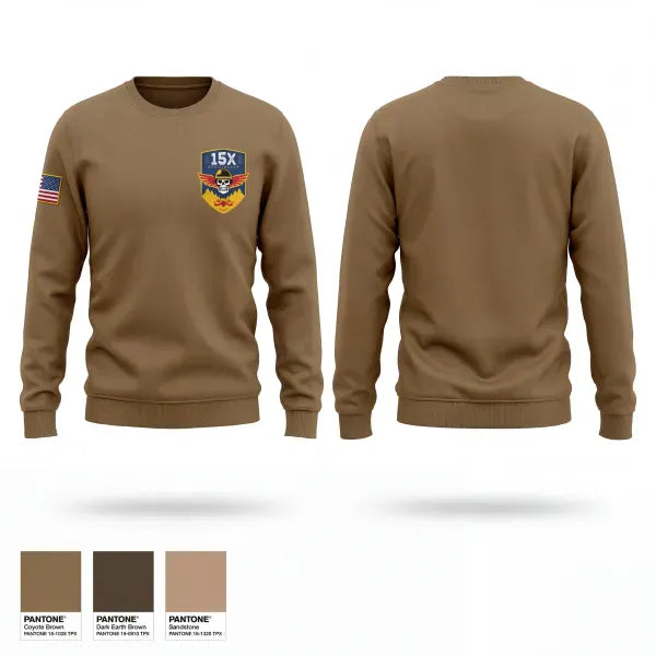 Crew Neck Sweatshirt, B.CO 2/13th 15X, Army, Teamtime, Team time, sublimation, custom sports apparel, team uniforms, spirit wear, spiritwear, sports uniforms, custom shirts, team store, custom team store, fundraiser sports, apparel fundraiser