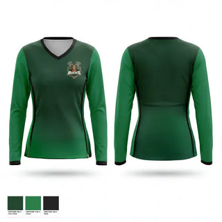 Womens Long Sleeve Vneck Shirt, Bucks, Men's Basketball, Teamtime, Team time, sublimation, custom sports apparel, team uniforms, spirit wear, spiritwear, sports uniforms, custom shirts, team store, custom team store, fundraiser sports, apparel fundraiser