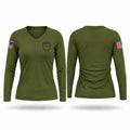 Evangeline Parish Sheriff's Office Women's Long Sleeve V-neck Shirt - 1