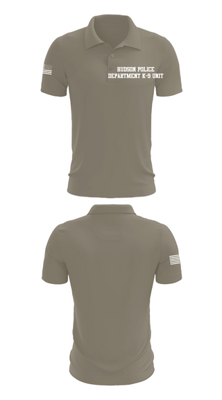 Short Sleeve Performance Polo, Hudson Police Department K-9 Unit, Police, Teamtime, Team time, sublimation, custom sports apparel, team uniforms, spirit wear, spiritwear, sports uniforms, custom shirts, team store, custom team store, fundraiser sports, apparel fundraiser