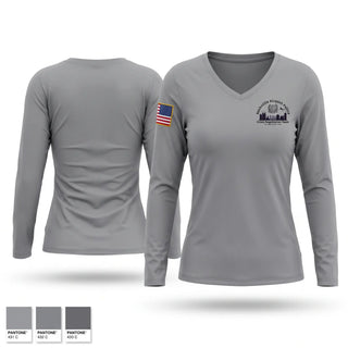 Womens Long Sleeve Vneck Shirt, Crisis Negotiator Team, Police, Teamtime, Team time, sublimation, custom sports apparel, team uniforms, spirit wear, spiritwear, sports uniforms, custom shirts, team store, custom team store, fundraiser sports, apparel fundraiser