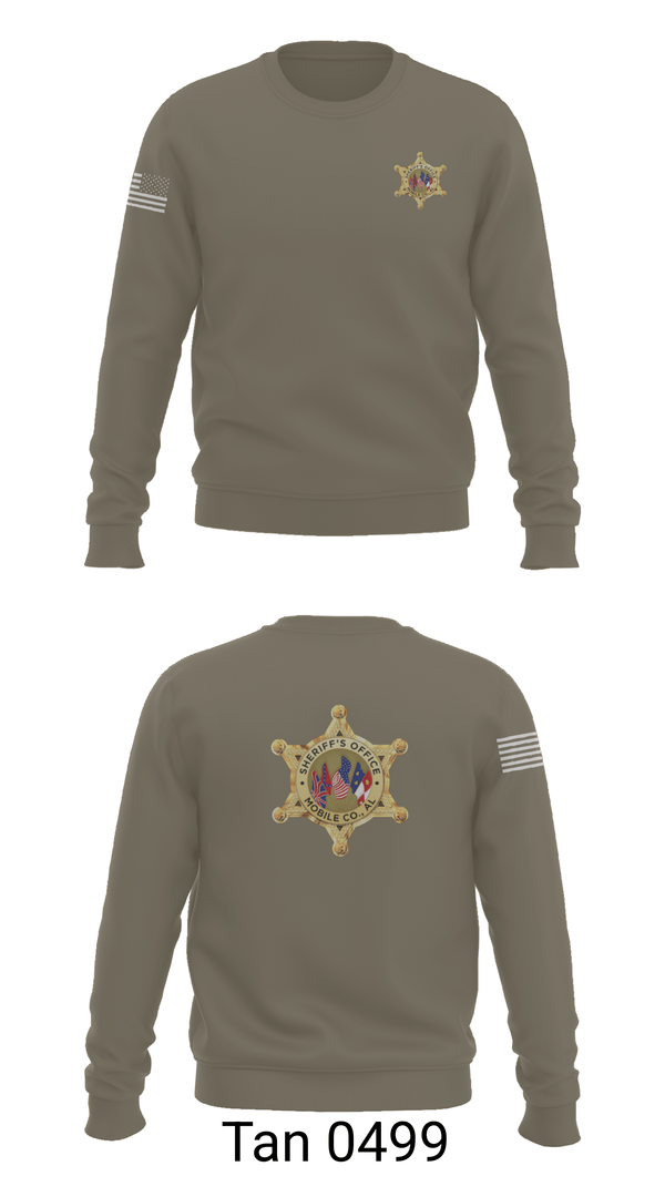 Crew Neck Sweatshirt, Mobile County Sheriffs Office, Police, Teamtime, Team time, sublimation, custom sports apparel, team uniforms, spirit wear, spiritwear, sports uniforms, custom shirts, team store, custom team store, fundraiser sports, apparel fundraiser