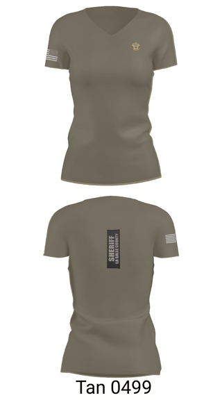 Womens Short Sleeve Vneck Shirt, La Salle county sheriff’s office, Police, Teamtime, Team time, sublimation, custom sports apparel, team uniforms, spirit wear, spiritwear, sports uniforms, custom shirts, team store, custom team store, fundraiser sports, apparel fundraiser