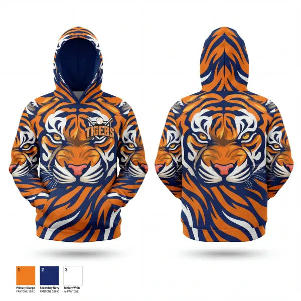 Hoodie, Malone Tigers, Baseball, Teamtime, Team time, sublimation, custom sports apparel, team uniforms, spirit wear, spiritwear, sports uniforms, custom shirts, team store, custom team store, fundraiser sports, apparel fundraiser