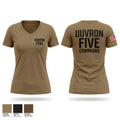 UUVRON FIVE Women's Short Sleeve V-neck Shirt - 1