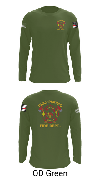 Long Sleeve Performance Shirt, PHILLIPSBURG FIRE DEPARTMENT, , Teamtime, Team time, sublimation, custom sports apparel, team uniforms, spirit wear, spiritwear, sports uniforms, custom shirts, team store, custom team store, fundraiser sports, apparel fundraiser