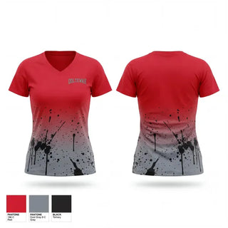 Womens Short Sleeve Vneck Shirt, Ooltewah Lady Owls, Women's Basketball, Teamtime, Team time, sublimation, custom sports apparel, team uniforms, spirit wear, spiritwear, sports uniforms, custom shirts, team store, custom team store, fundraiser sports, apparel fundraiser