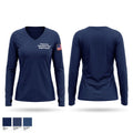 Faircrest Volunteer Fire Department Women's Long Sleeve V-neck Shirt - 1