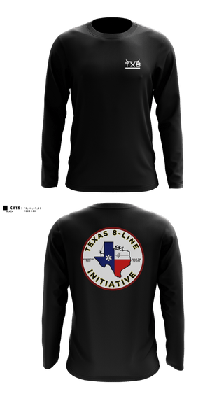 Long Sleeve Performance Shirt, Texas 8-Line Initiative, Fire Department, Teamtime, Team time, sublimation, custom sports apparel, team uniforms, spirit wear, spiritwear, sports uniforms, custom shirts, team store, custom team store, fundraiser sports, apparel fundraiser