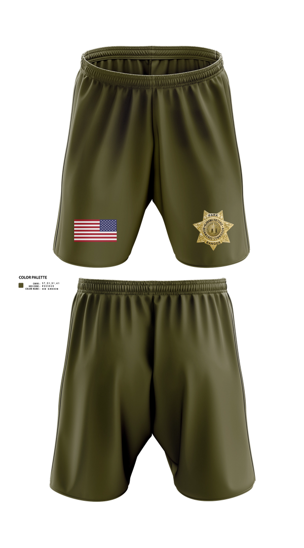 Athletic Shorts With Pockets, Alabama Historical Ironworks Commison Park Ranger, Police, Teamtime, Team time, sublimation, custom sports apparel, team uniforms, spirit wear, spiritwear, sports uniforms, custom shirts, team store, custom team store, fundraiser sports, apparel fundraiser
