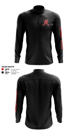 Quarter Zip Jacket, Altoona Youth Hockey Association, Ice Hockey, Teamtime, Team time, sublimation, custom sports apparel, team uniforms, spirit wear, spiritwear, sports uniforms, custom shirts, team store, custom team store, fundraiser sports, apparel fundraiser