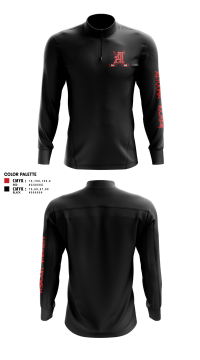 Altoona Youth Hockey Association 83365842 Quarter Zip Jacket - 3