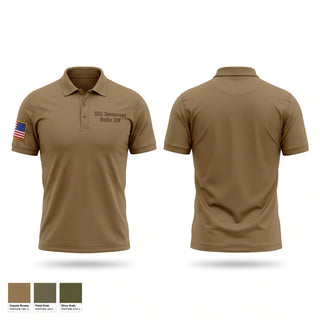 Short Sleeve Performance Polo, Uss Tennessee Radio DIV, Navy, Teamtime, Team time, sublimation, custom sports apparel, team uniforms, spirit wear, spiritwear, sports uniforms, custom shirts, team store, custom team store, fundraiser sports, apparel fundraiser