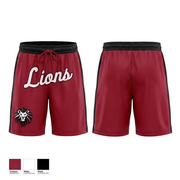 Athletic Shorts With Pockets, Sardis Lions, Softball, Teamtime, Team time, sublimation, custom sports apparel, team uniforms, spirit wear, spiritwear, sports uniforms, custom shirts, team store, custom team store, fundraiser sports, apparel fundraiser