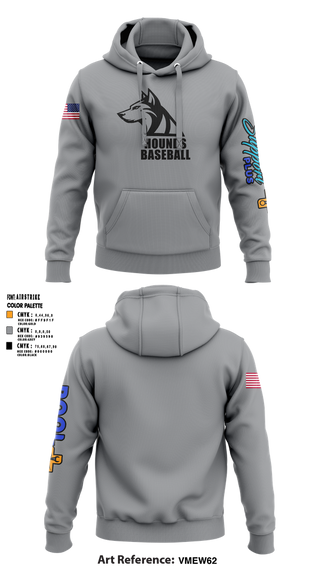 Hoodie, Hounds, Baseball, Teamtime, Team time, sublimation, custom sports apparel, team uniforms, spirit wear, spiritwear, sports uniforms, custom shirts, team store, custom team store, fundraiser sports, apparel fundraiser