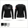 Walden Fire Department 5618574 Women's Long Sleeve V-neck Shirt - 1