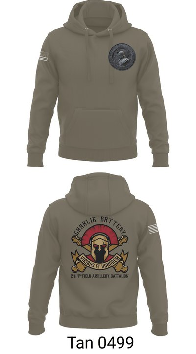 Charlie Battery 2-114th FA 47332730 Hoodie - 74