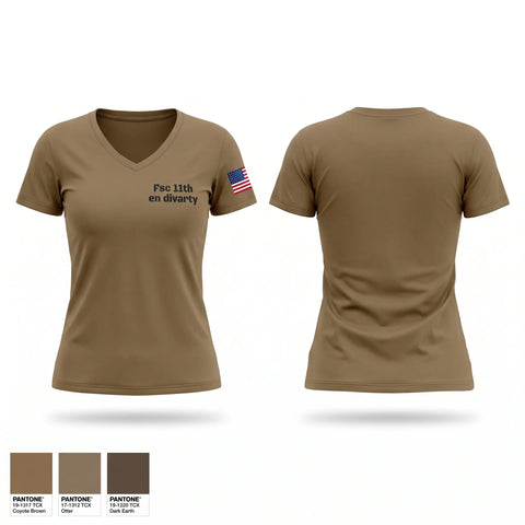 Womens Short Sleeve Vneck Shirt, Fsc 11th en divarty, Army, Teamtime, Team time, sublimation, custom sports apparel, team uniforms, spirit wear, spiritwear, sports uniforms, custom shirts, team store, custom team store, fundraiser sports, apparel fundraiser