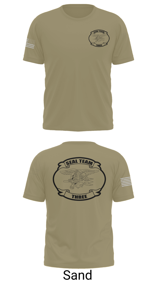 Old School Cotton Feel Shirt, SEAL team 3, Navy, Teamtime, Team time, sublimation, custom sports apparel, team uniforms, spirit wear, spiritwear, sports uniforms, custom shirts, team store, custom team store, fundraiser sports, apparel fundraiser